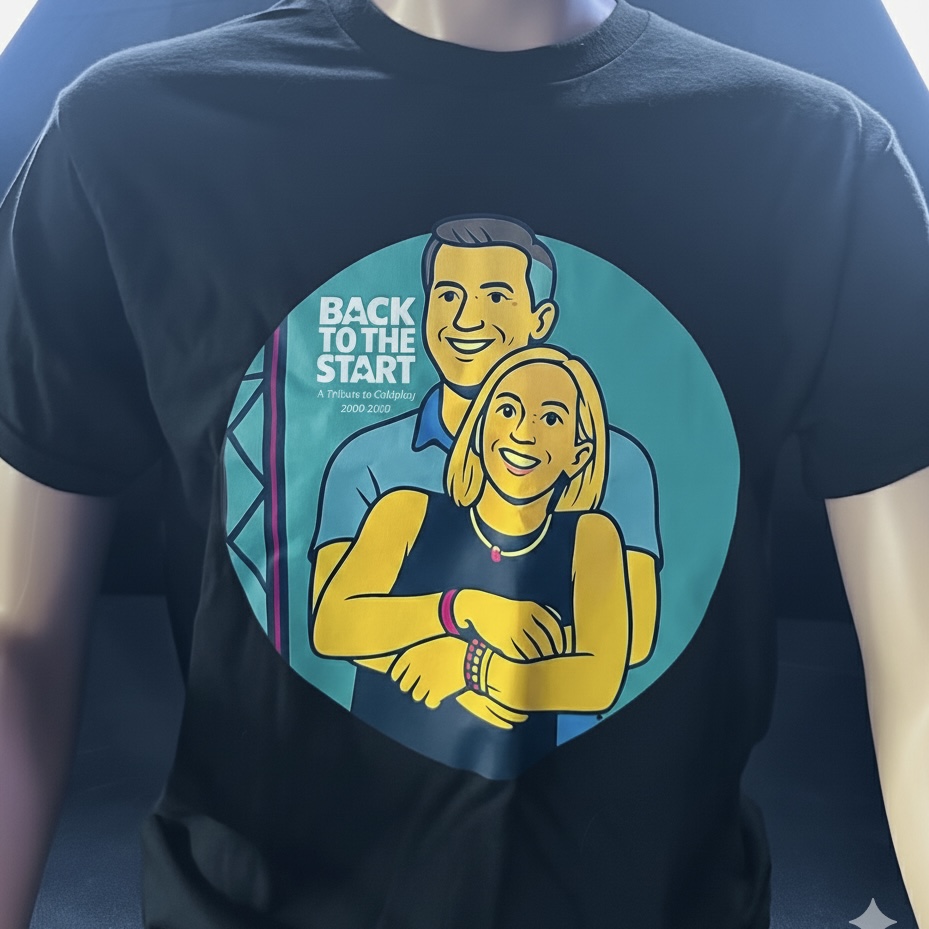 Back To The Start blue couple sweatshirt